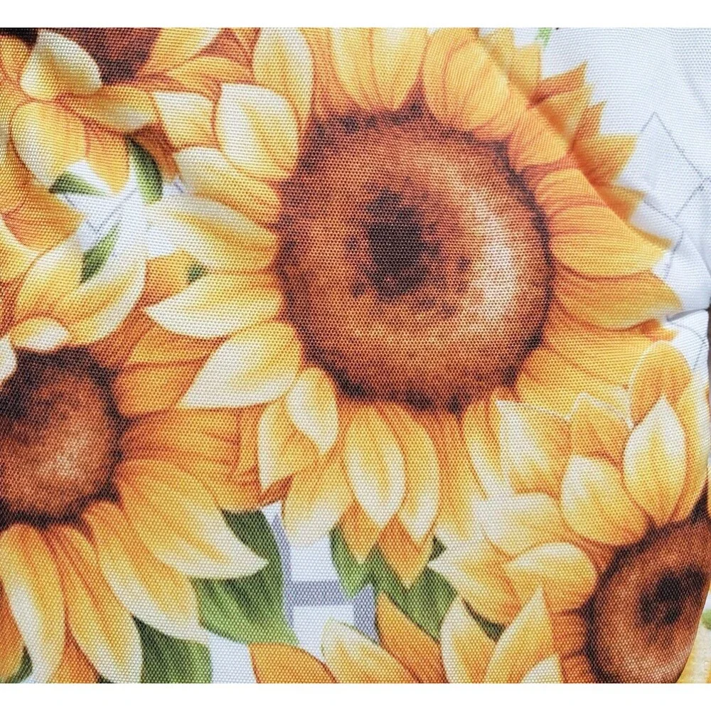 3 pc KITCHEN SET:1POT HOLDER,1OVEN MITT,1MICROFIBER TOWEL,SUNFLOWERS & BIRD,K&Co